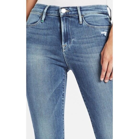 FRAME DENIM
LE HIGH SKINNY JEAN -
REPUBLIC RIPS Size 28 New No Tags - Picture 4 of 6